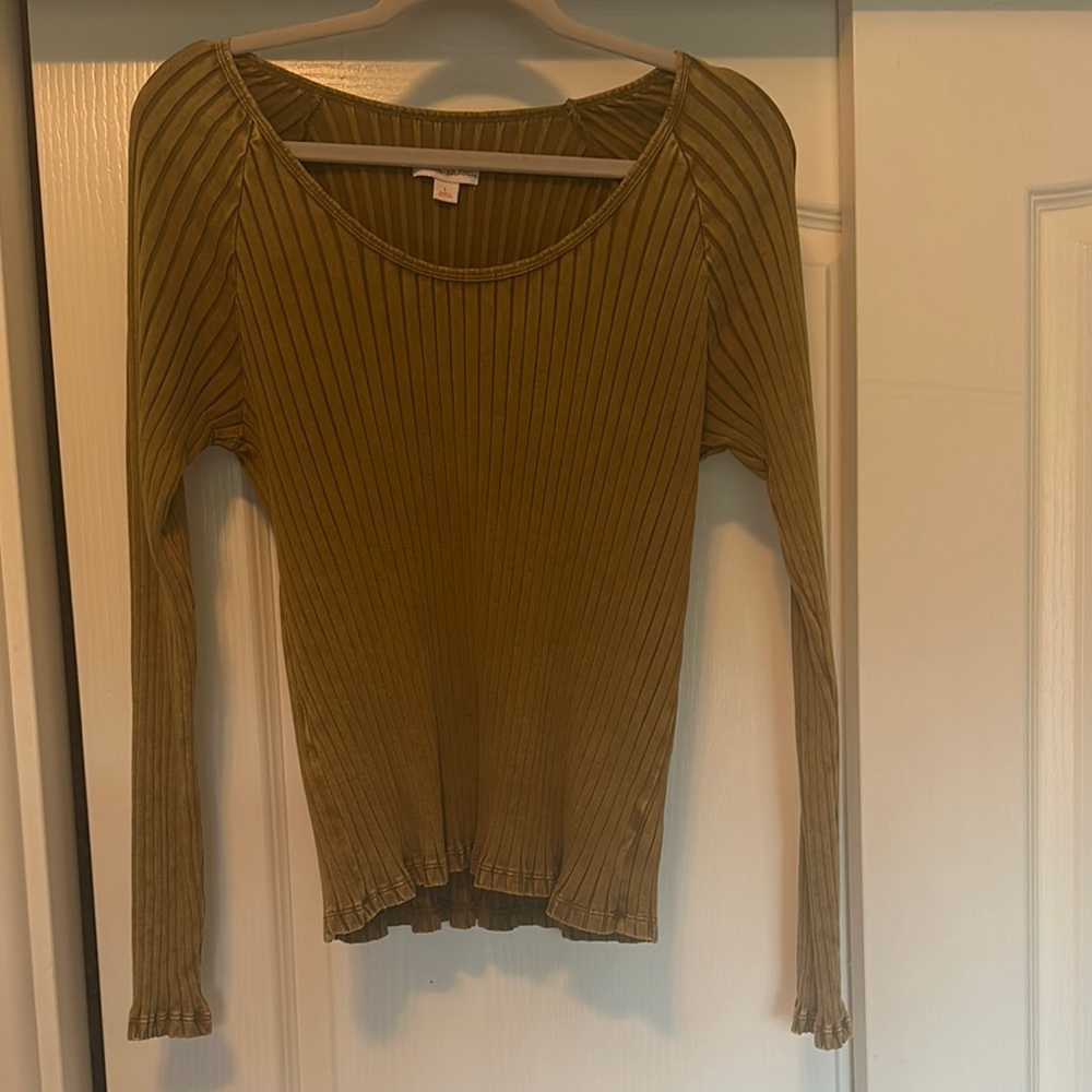 Ribbed Long Sleeve Top